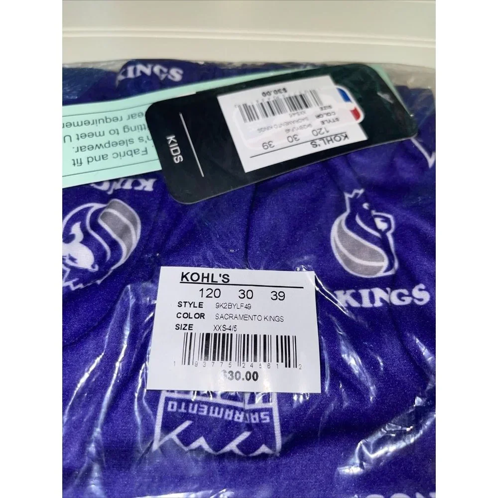 Little Boy's Sacramento Kings NBA Lounge Pants 4-5